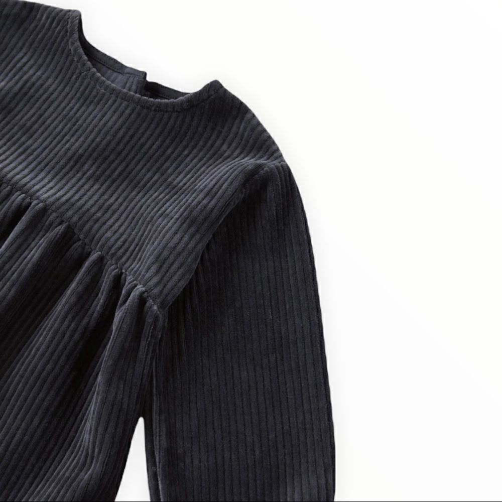 ZARA Kids | Charcoal | CORDUROY DRESS - Picture 3 of 6